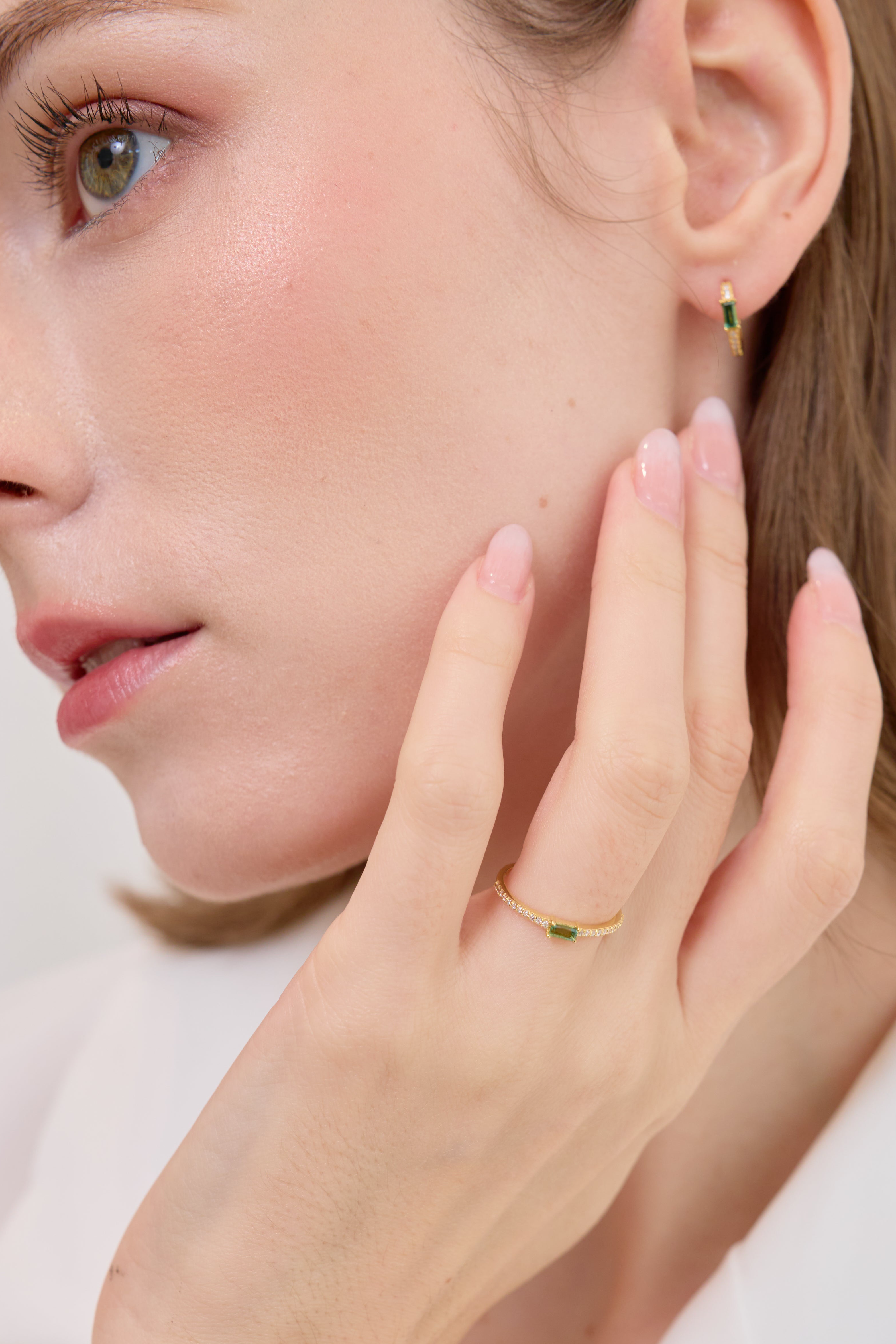 Vert Ring - Green Quartz