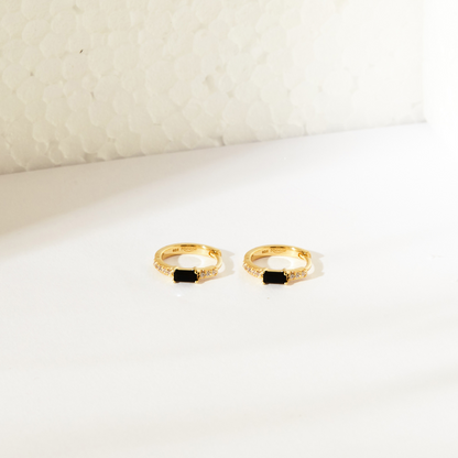 Noir Earrings - Black Onyx