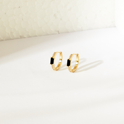 Noir Earrings - Black Onyx