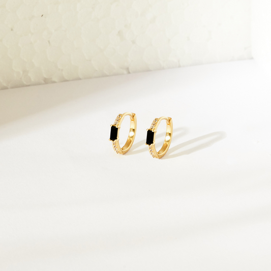 Noir Earrings - Black Onyx