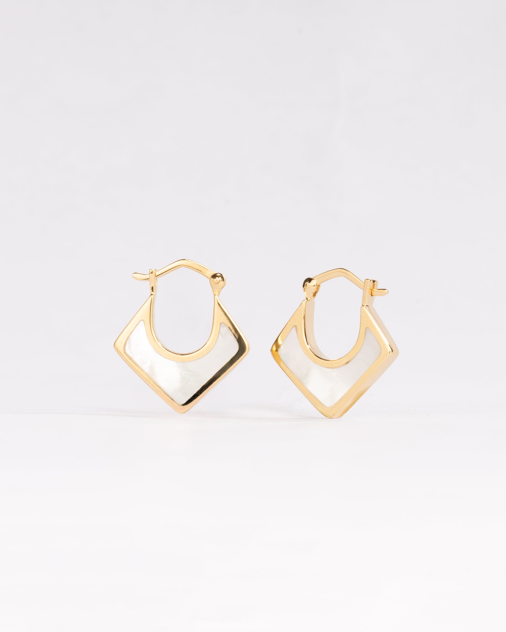 Lunar Earrings - Mother of Pearl